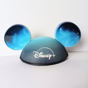 Disney Plus 2024 Expo Promo Blue Mickey Mouse Ears Cap Hat NWT